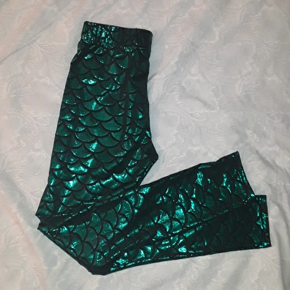 Mermaid Atlethic Leggings _ Green Royal - Picture 5 of 5